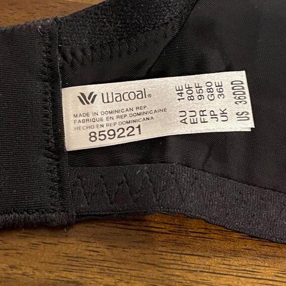 NWOT Wacoal Women's Maternity Wire-Free Bra in Black Size 36DD - Picture 6 of 13
